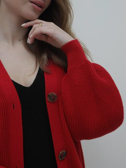 Кардиган с объемными рукавами